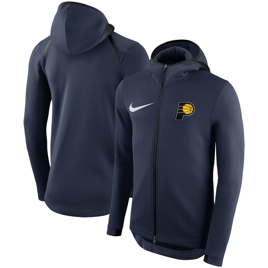 Indiana Pacers Nike Showtime Therma Flex Performance Full-Zip Hoodie Navy