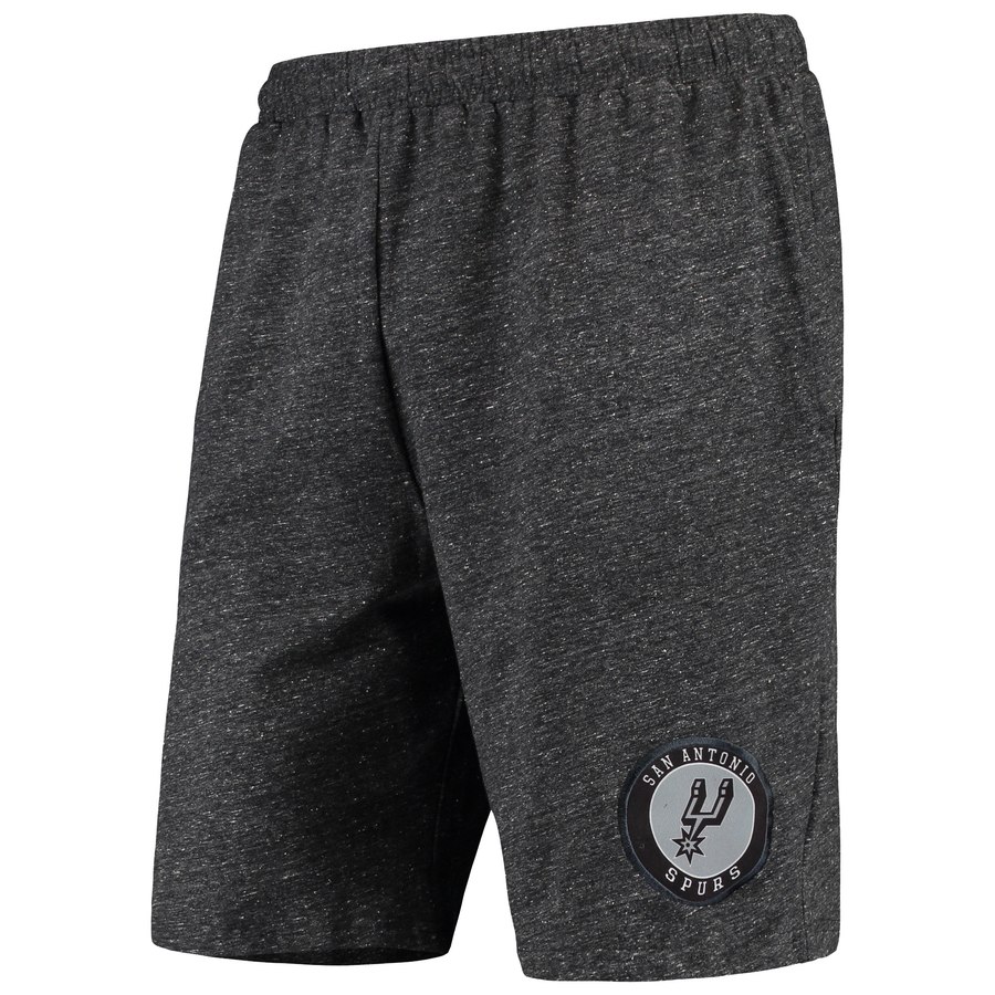 San Antonio Spurs Concepts Sport Pitch Knit Jam Shorts Charcoal