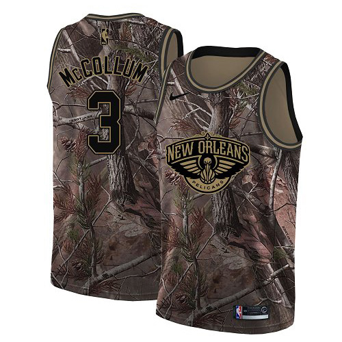 Nike Pelicans #3 C.J. McCollum Camo NBA Swingman Realtree Collection Jersey