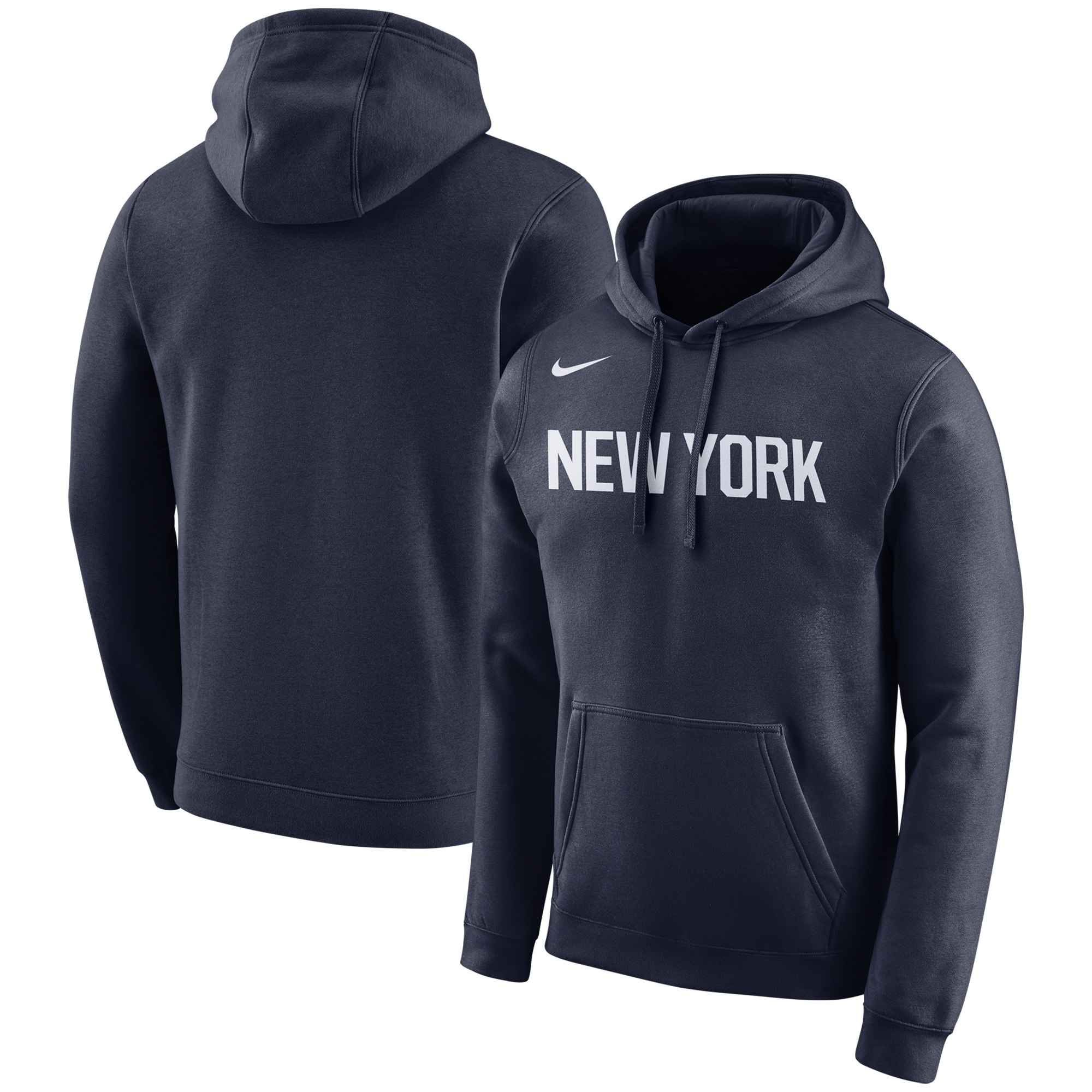 New York Knicks Nike City Edition Logo Essential Pullover Hoodie Navy