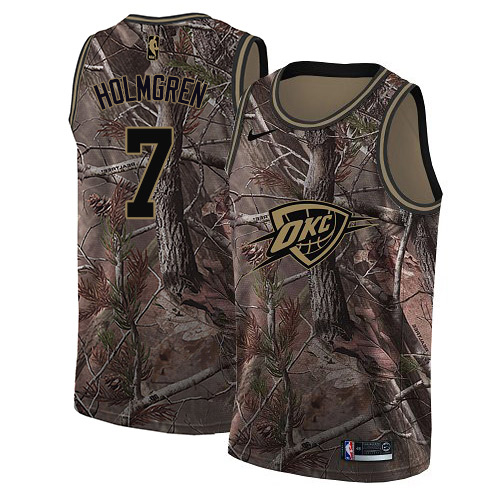 Nike Thunder #7 Chet Holmgren Camo NBA Swingman Realtree Collection Jersey