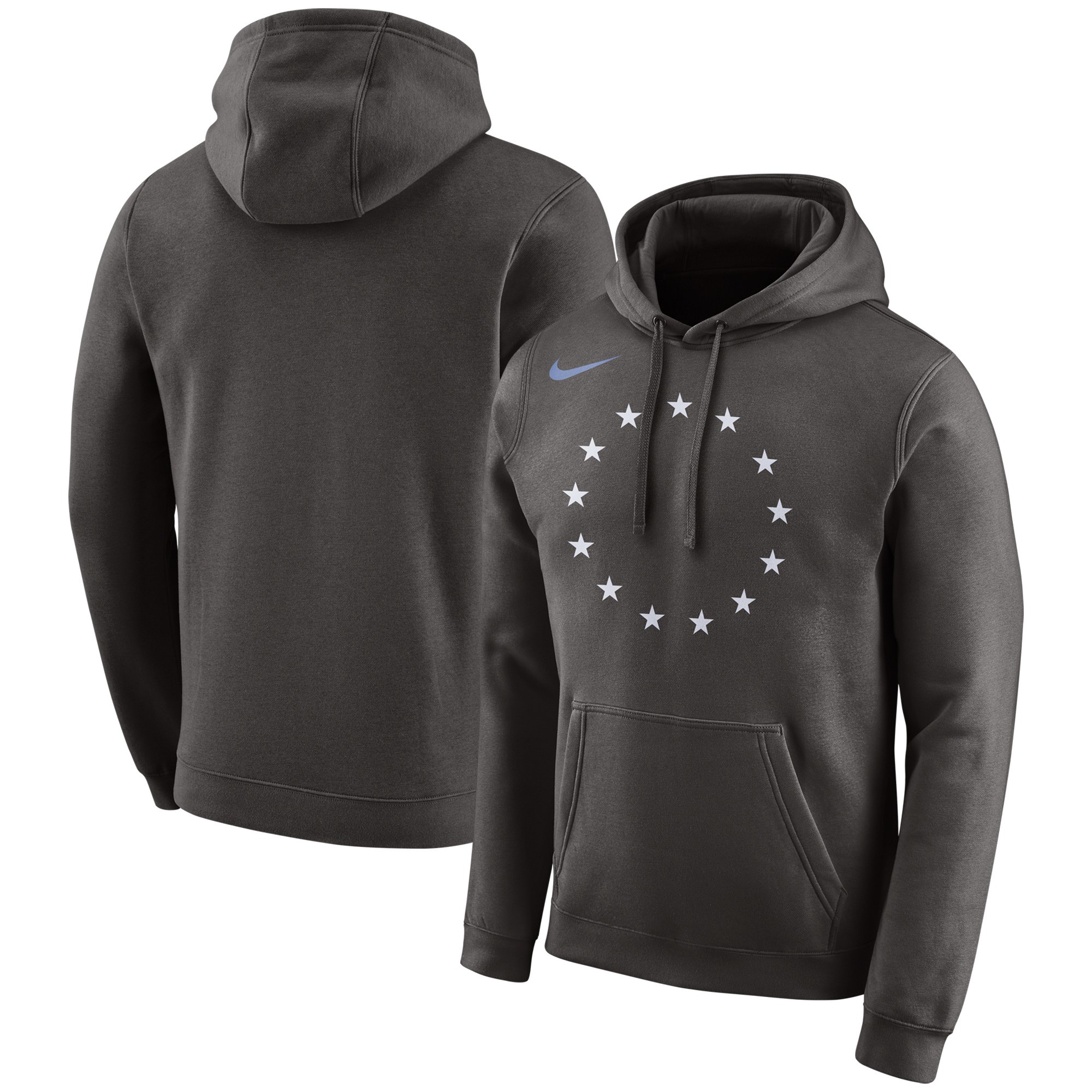 Philadelphia 76ers Nike City Edition Logo Essential Pullover Hoodie Gray