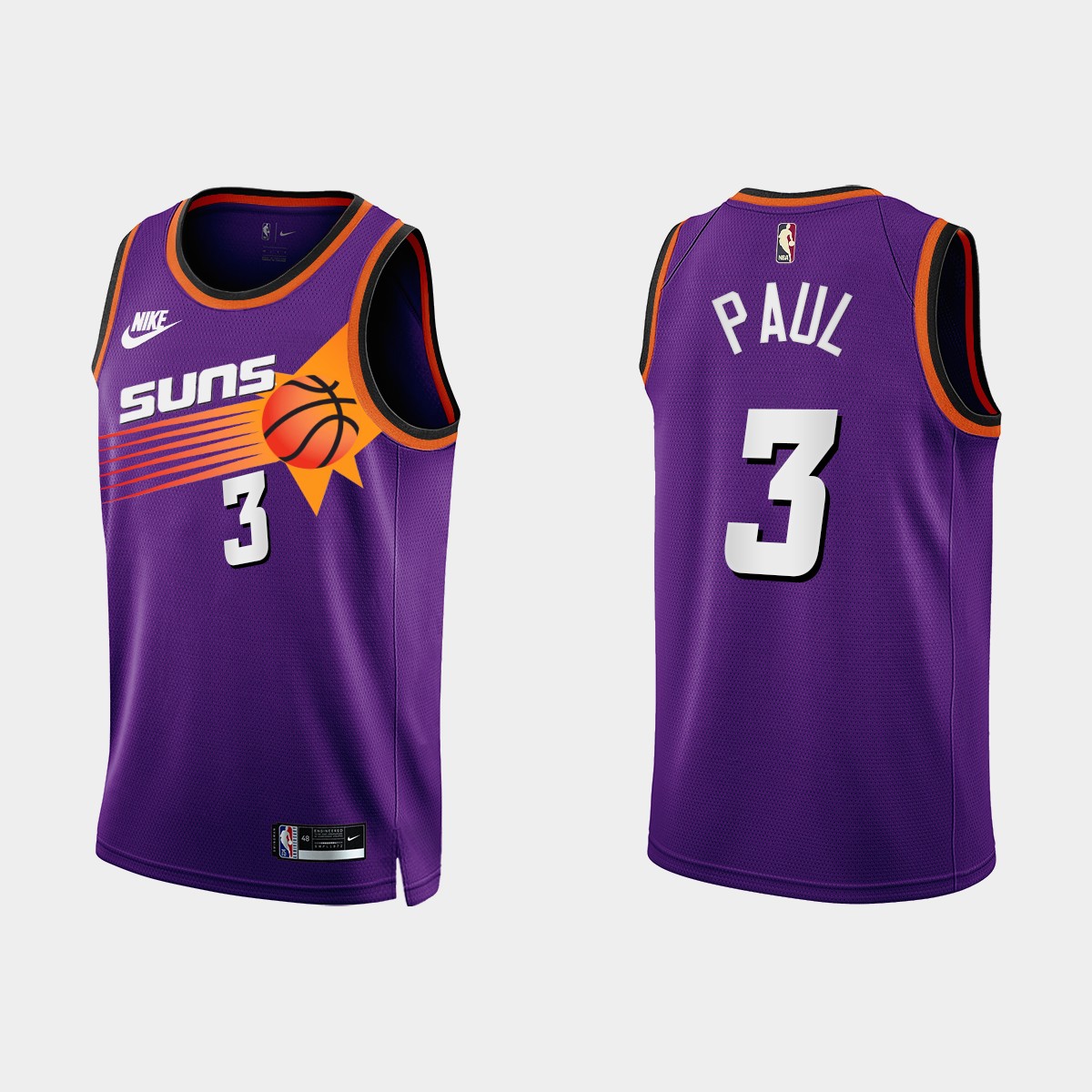 Phoenix Suns #3 Chris Paul Purple Men's Nike NBA 2022-23 Classic Edition Jersey