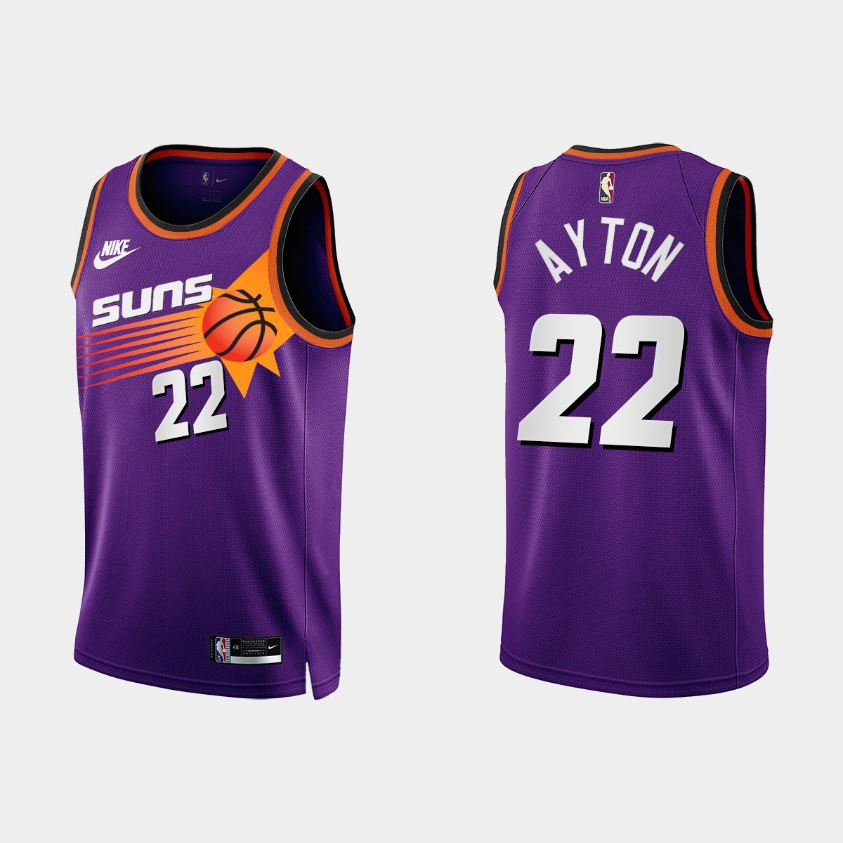 Phoenix Suns #22 Deandre Ayton Purple Men's Nike NBA 2022-23 Classic Edition Jersey