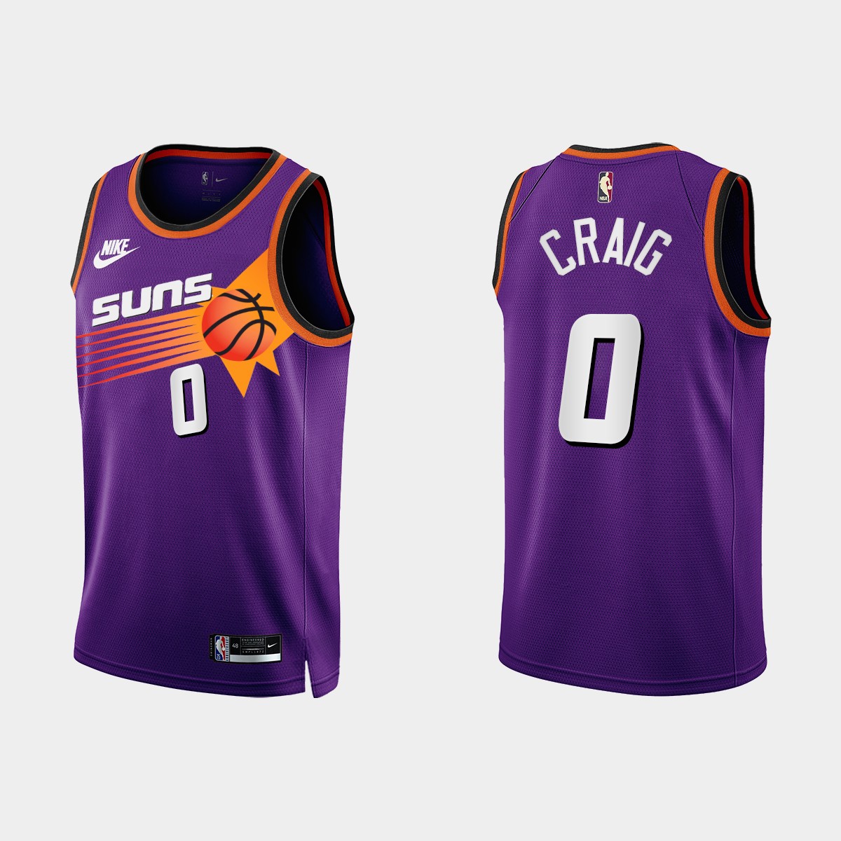 Phoenix Suns #0 Torrey Craig Purple Men's Nike NBA 2022-23 Classic Edition Jersey