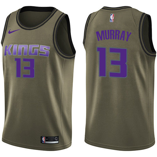 Nike Kings #13 Keegan Murray Green Salute to Service NBA Swingman Jersey