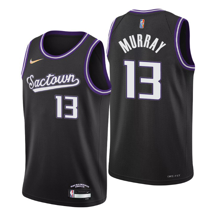 Sacramento Kings #13 Keegan Murray Men's Nike Black 2021/22 Swingman NBA Jersey - City Edition