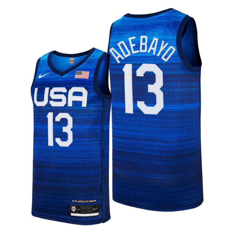 Men's Nike Bam Adebayo Navy USA Basketball 2020 Summer Olympics Player Jersey