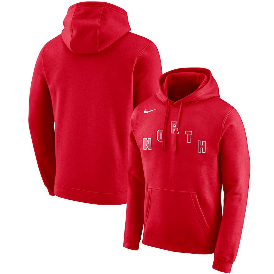 Toronto Raptors Nike Earned Edition Logo Essential Pullover Hoodie Red