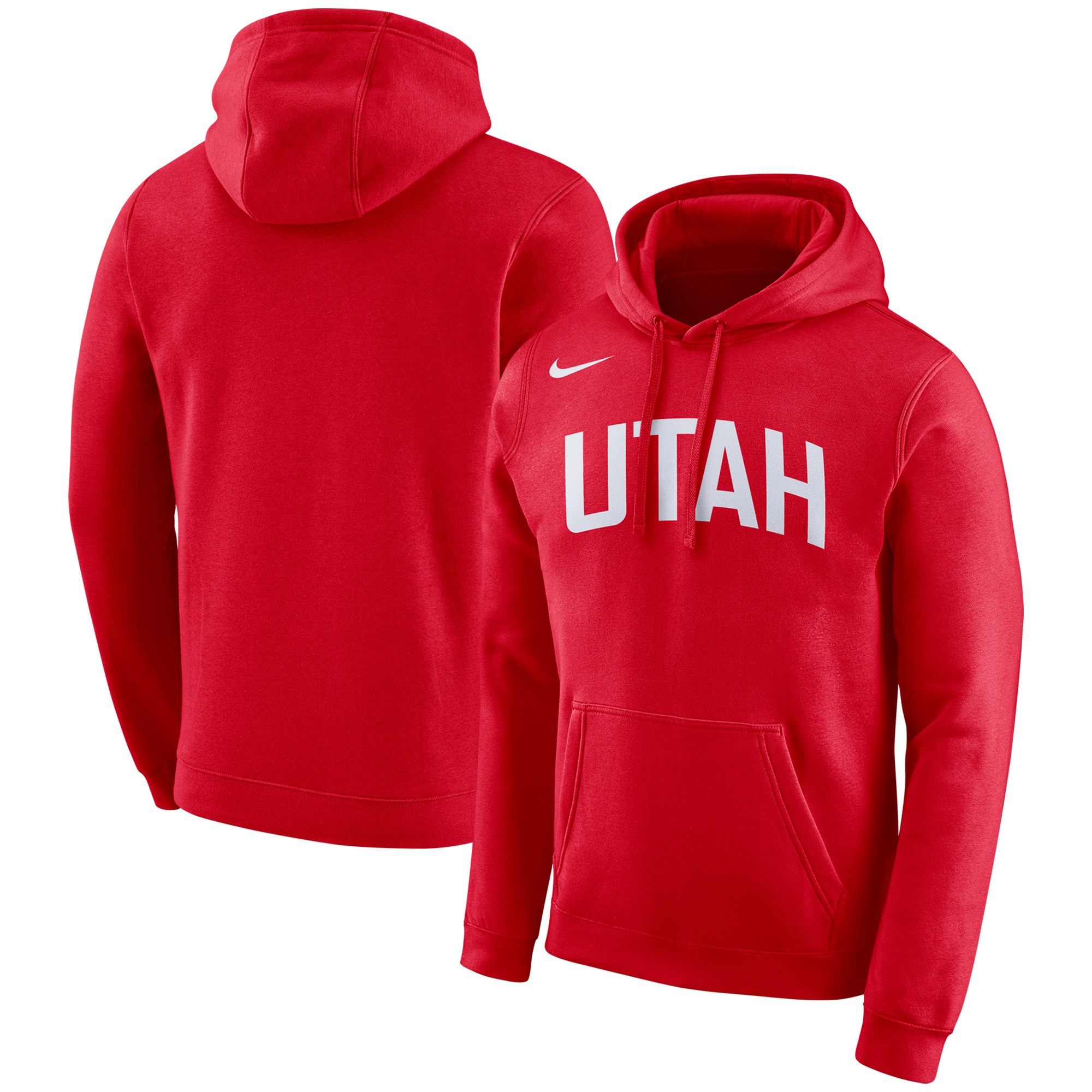 Utah Jazz Nike City Edition Logo Essential Pullover Hoodie Red