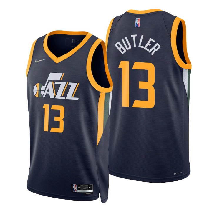 Nike Jazz #13 Jared Butler Navy Men's 2021-22 NBA 75th Anniversary Diamond Swingman Jersey - Icon Edition