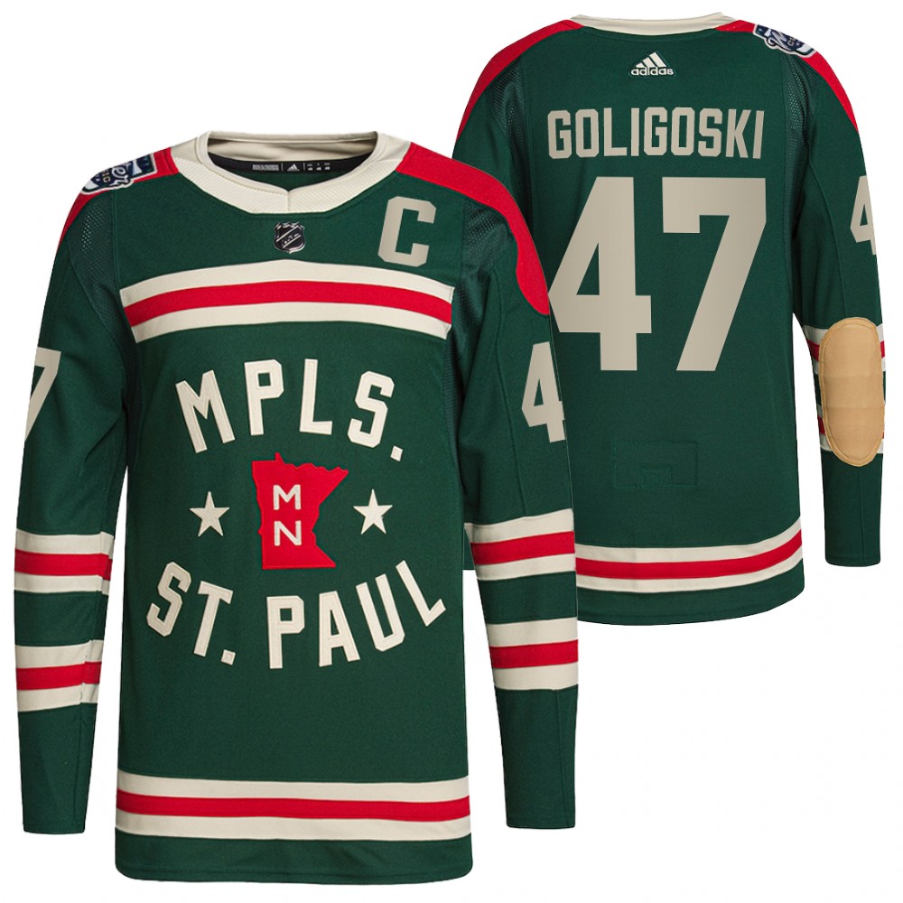 Minnesota Wild #47 Alex Goligoski Men's Adidas 2022 Winter Classic Authentic NHL Jersey