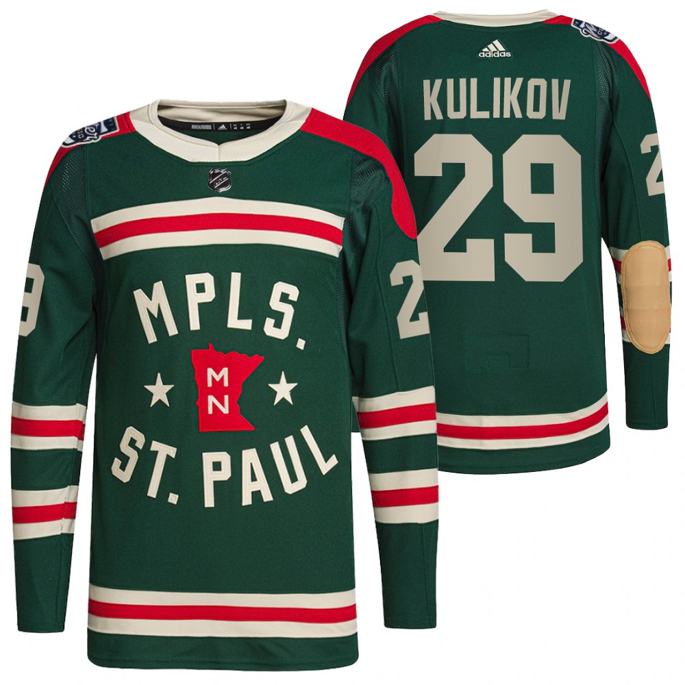 Minnesota Wild #29 Dmitry Kulikov Men's Adidas 2022 Winter Classic Authentic NHL Jersey