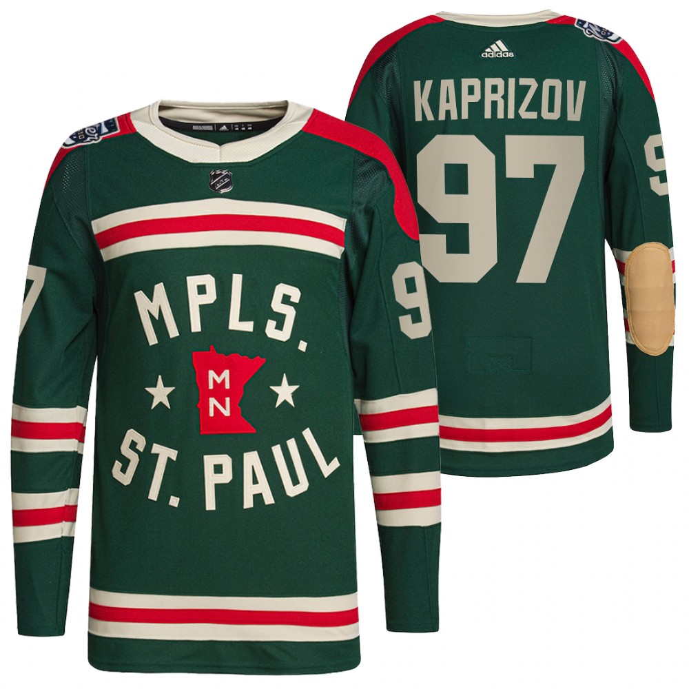 Minnesota Wild #97 Kirill Kaprizov Men's Adidas 2022 Winter Classic Authentic NHL Jersey