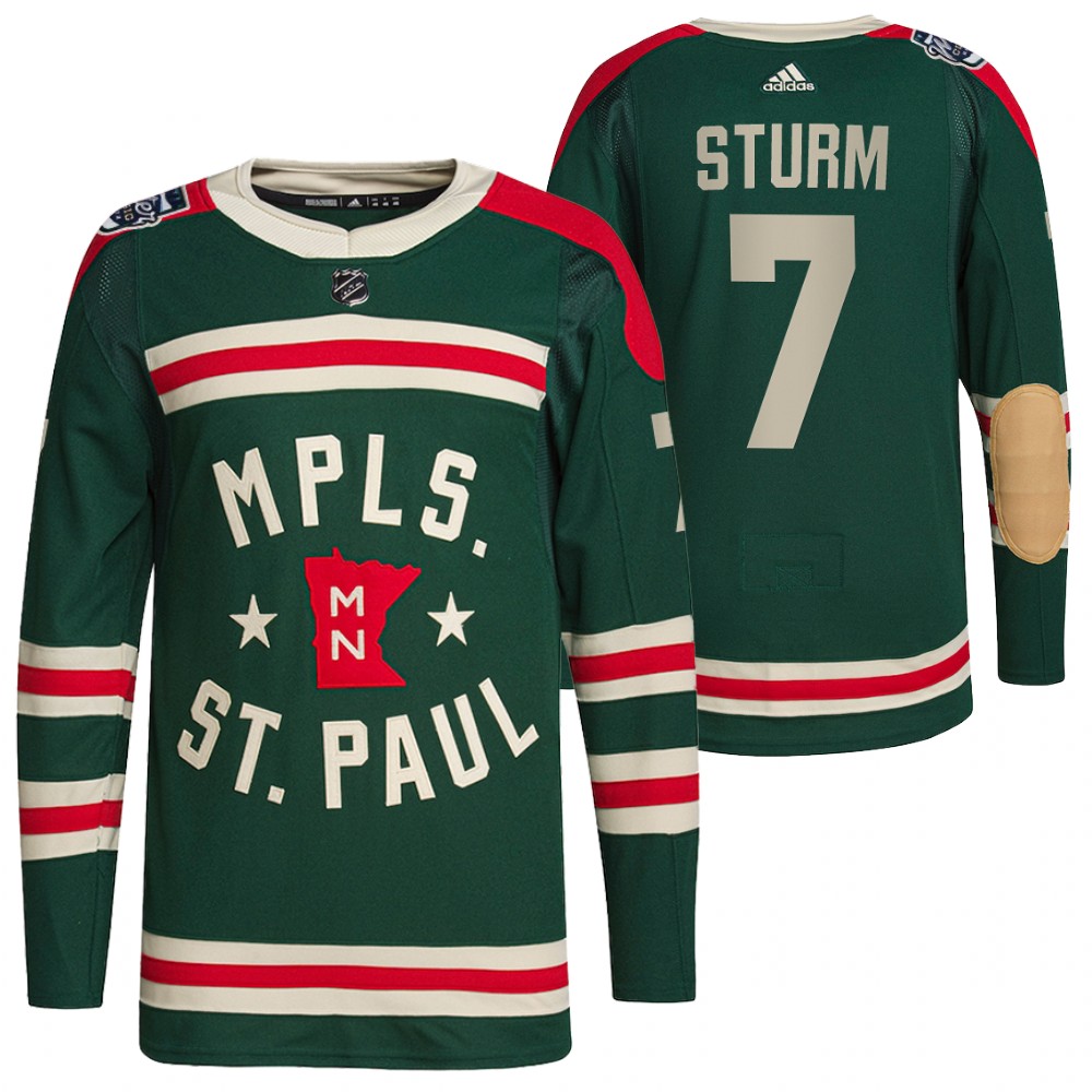 Minnesota Wild #7 Nico Sturm Men's Adidas 2022 Winter Classic Authentic NHL Jersey