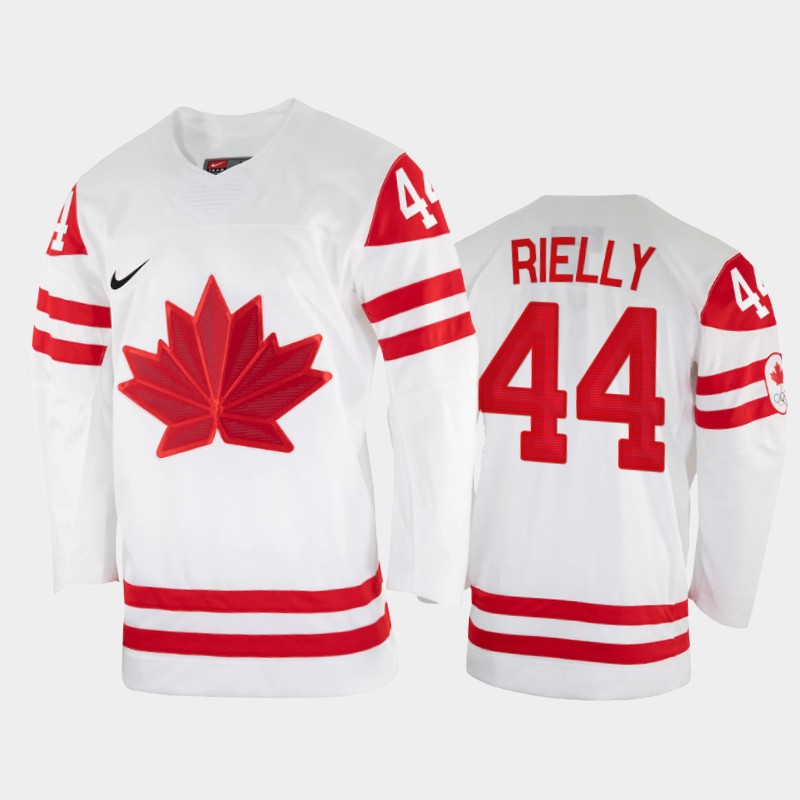 Canada Hockey #44 Morgan Rielly Men's Nike Beijing 2022 Winter Olympics Home Jersey - White