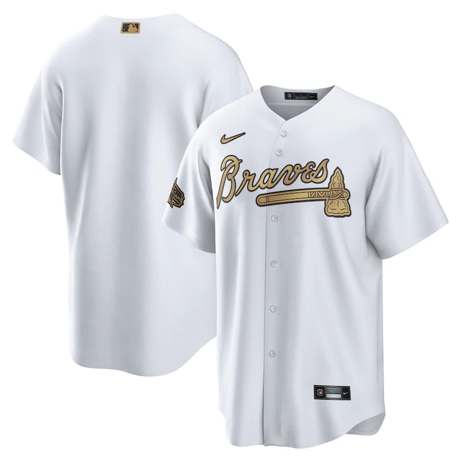 Atlanta Braves Blank Men's Nike White 2022 MLB All-Star Game Replica Jersey