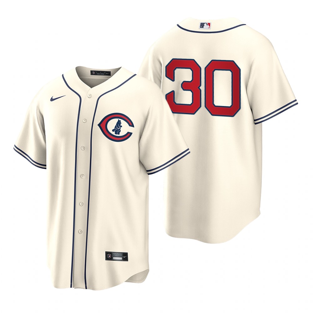 Chicago Cubs #30 Alec Mills Men's 2022 Field of Dreams MLB Game Jersey - Cream