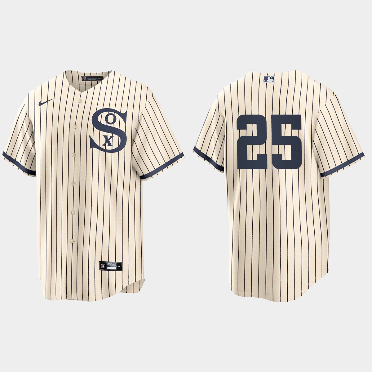 Chicago White Sox #25 Andrew Vaughn Men's Nike White 2021 Field of Dreams Game MLB Jersey