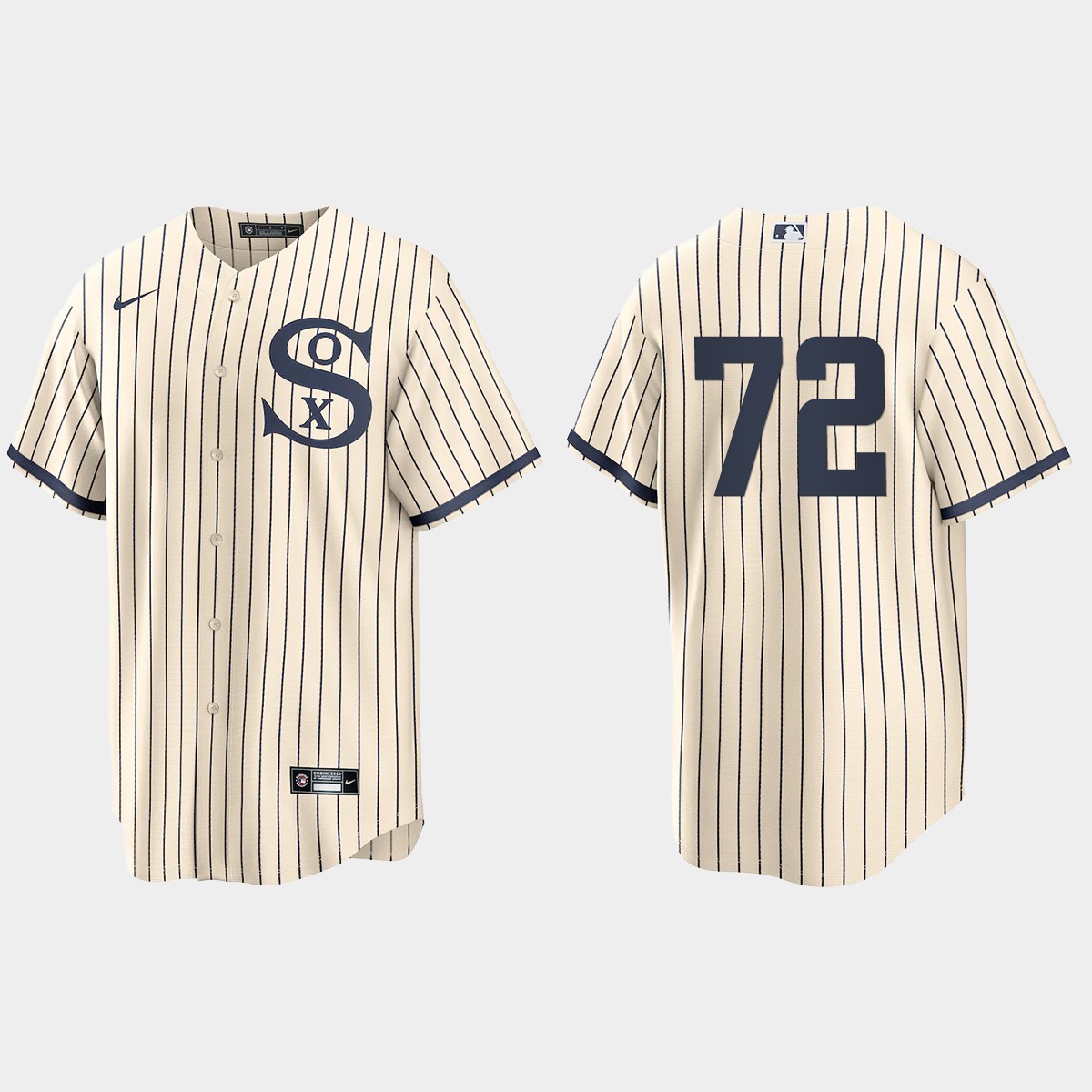 Chicago White Sox #72 Carlton Fisk Men's Nike White 2021 Field of Dreams Game MLB Jersey