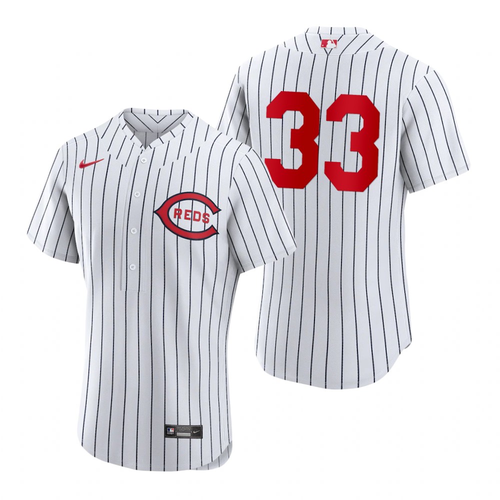 Cincinnati Reds #33 Aramis Garcia Men's 2022 Field of Dreams MLB Authentic Jersey - White