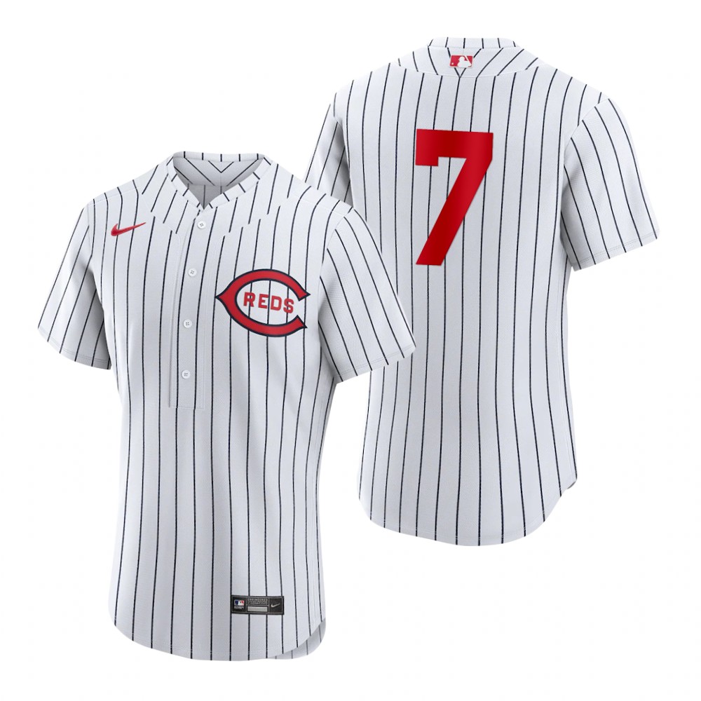 Cincinnati Reds #7 Donovan Solano Men's 2022 Field of Dreams MLB Authentic Jersey - White