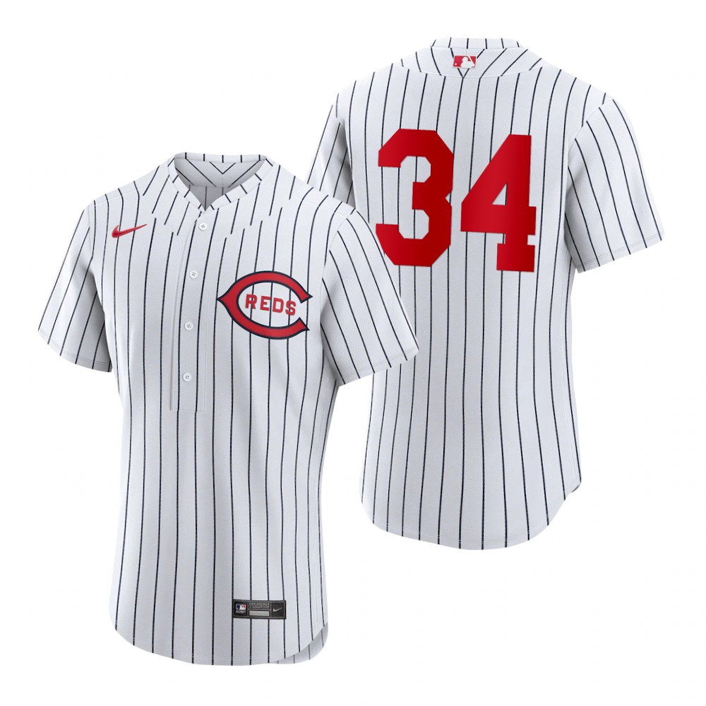 Cincinnati Reds #34 Justin Wilson Men's 2022 Field of Dreams MLB Authentic Jersey - White