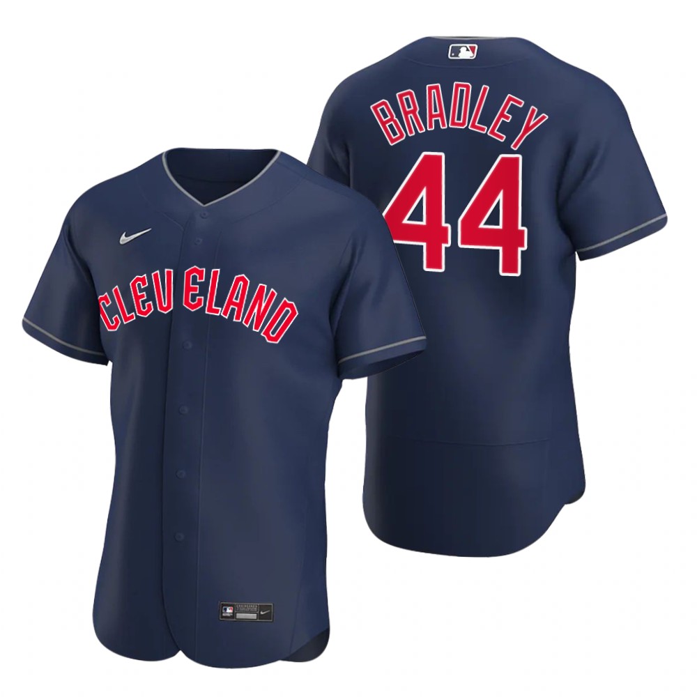 Cleveland Guardians #44 Bobby Bradley Navy Men's Nike 2022 Authentic Alternate MLB Jersey