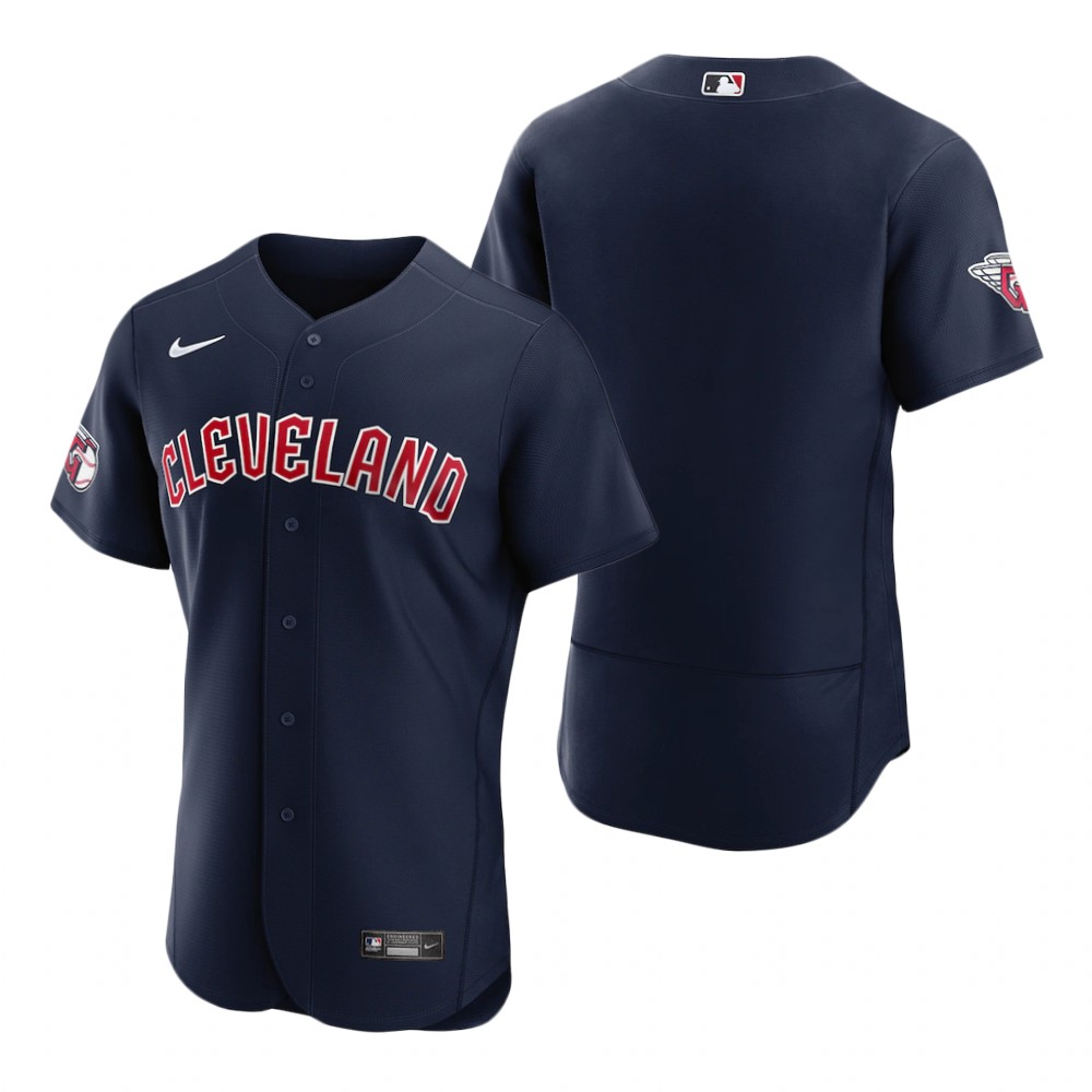 Cleveland Guardians Blank Navy Men's Nike 2022 Authentic Alternate MLB Jersey