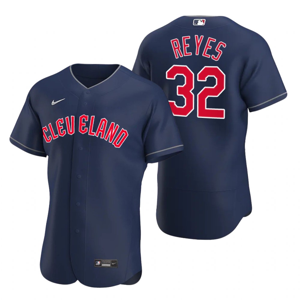 Cleveland Guardians #32 Franmil Reyes Navy Men's Nike 2022 Authentic Alternate MLB Jersey