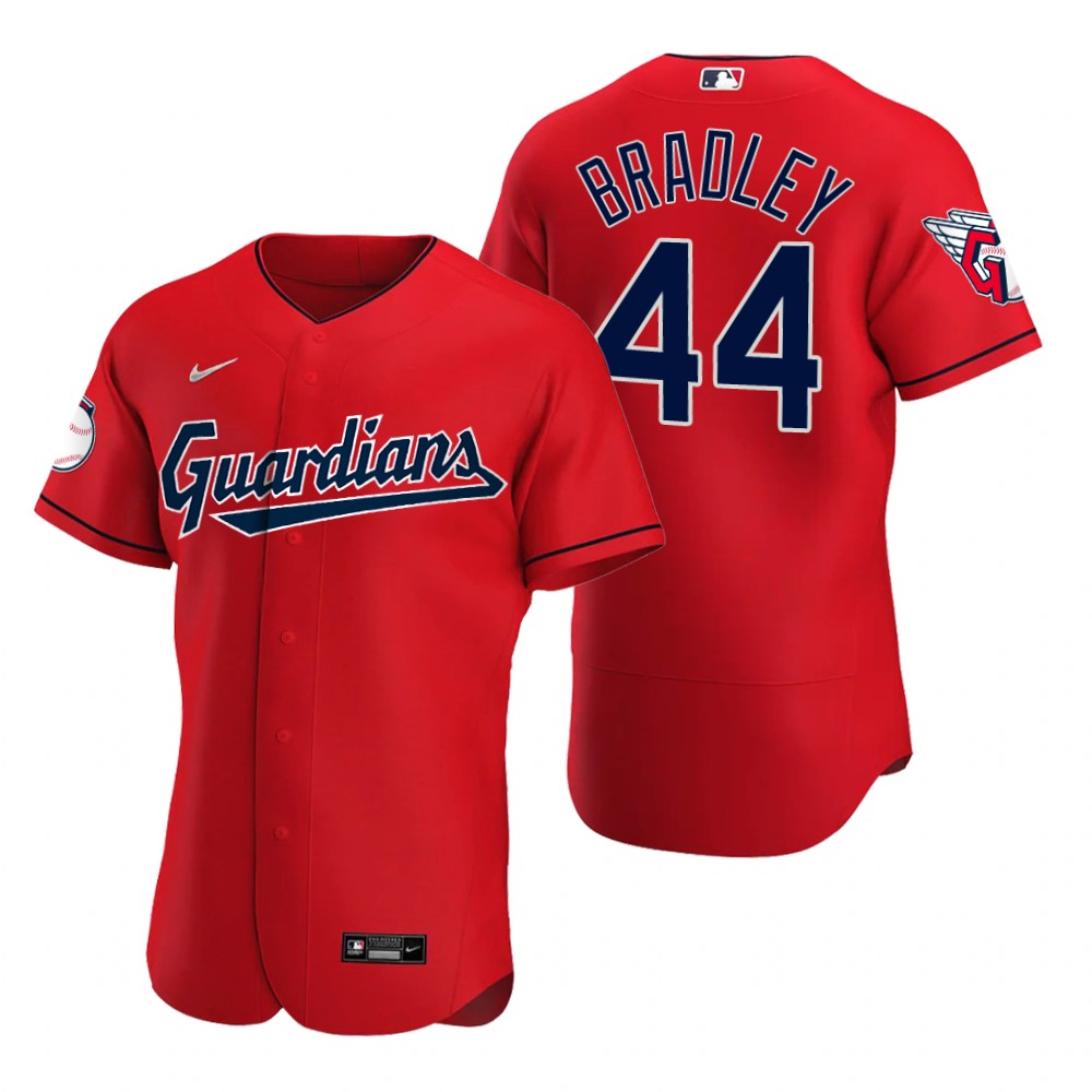 Cleveland Guardians #44 Bobby Bradley Red Men's Nike 2022 Authentic Alternate MLB Jersey