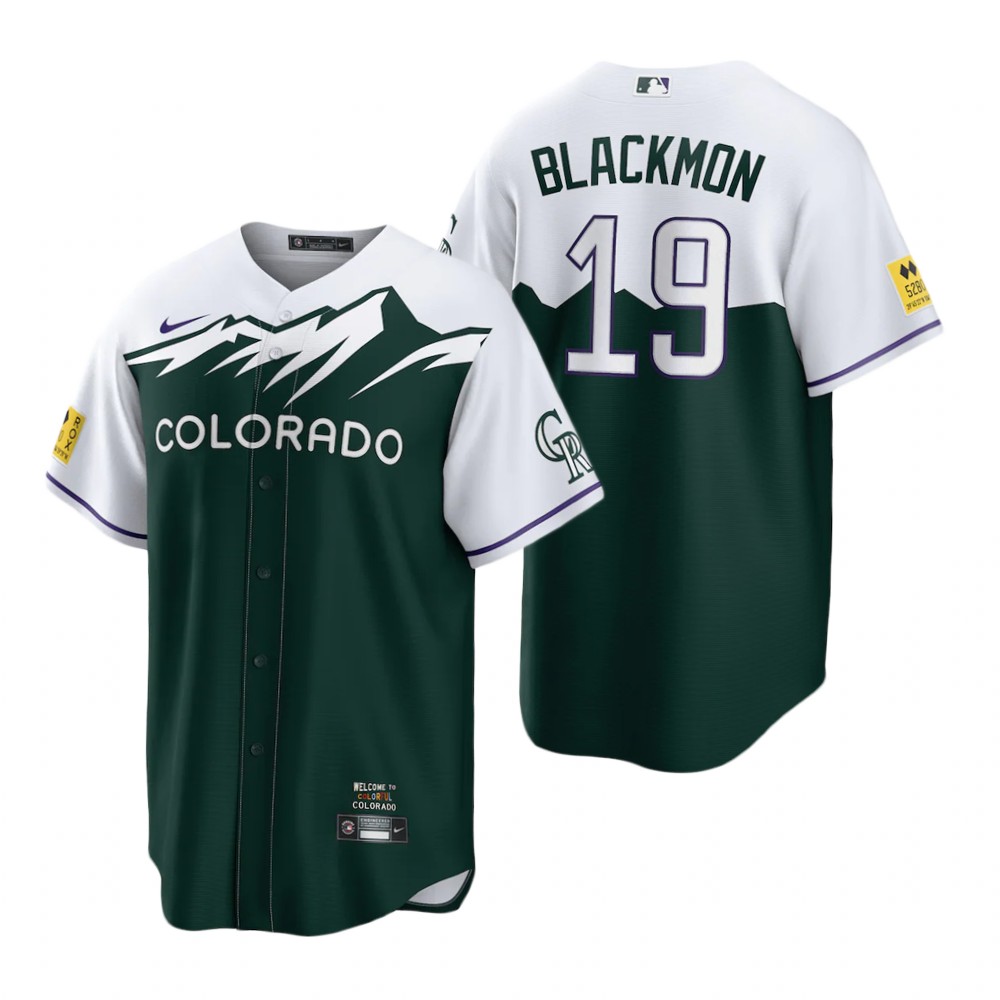 Colorado Rockies #19 Charlie Blackmon Green Men's MLB Nike 2022 City Connect Game Jersey