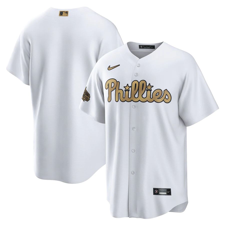 Philadelphia Phillies Custom Men's Nike White 2022 MLB All-Star Game Replica