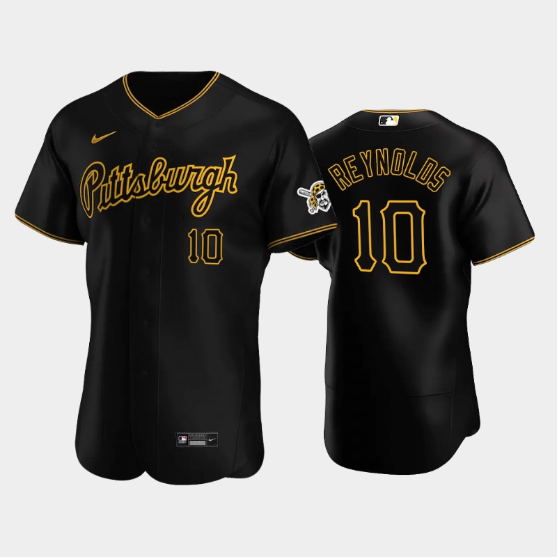 Pittsburgh Pirates #10 Bryan Reynolds Authentic Men's Nike Alternate MLB Jersey - Black