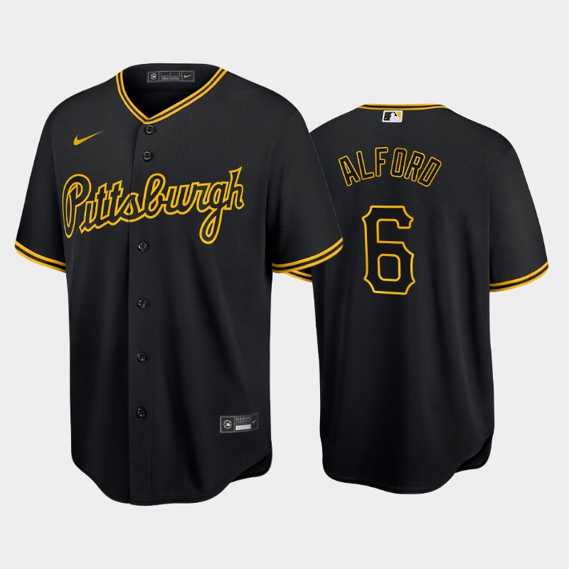 Pittsburgh Pirates #6 Anthony Alford Game Men's Nike Alternate MLB Jersey - Black