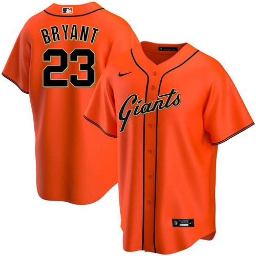 San Francisco Giants #23 Kris Bryant Men's Nike Orange Alternate Game MLB Jersey