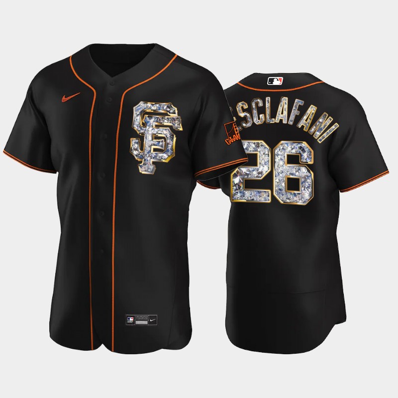 San Francisco Giants #26 Anthony DeSclafani Men's Nike Diamond Edition MLB Jersey - Black