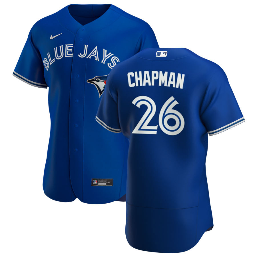 Toronto Blue Jays #26 Matt Chapman Men's Nike Royal Alternate 2020 Authentic Player MLB Jersey