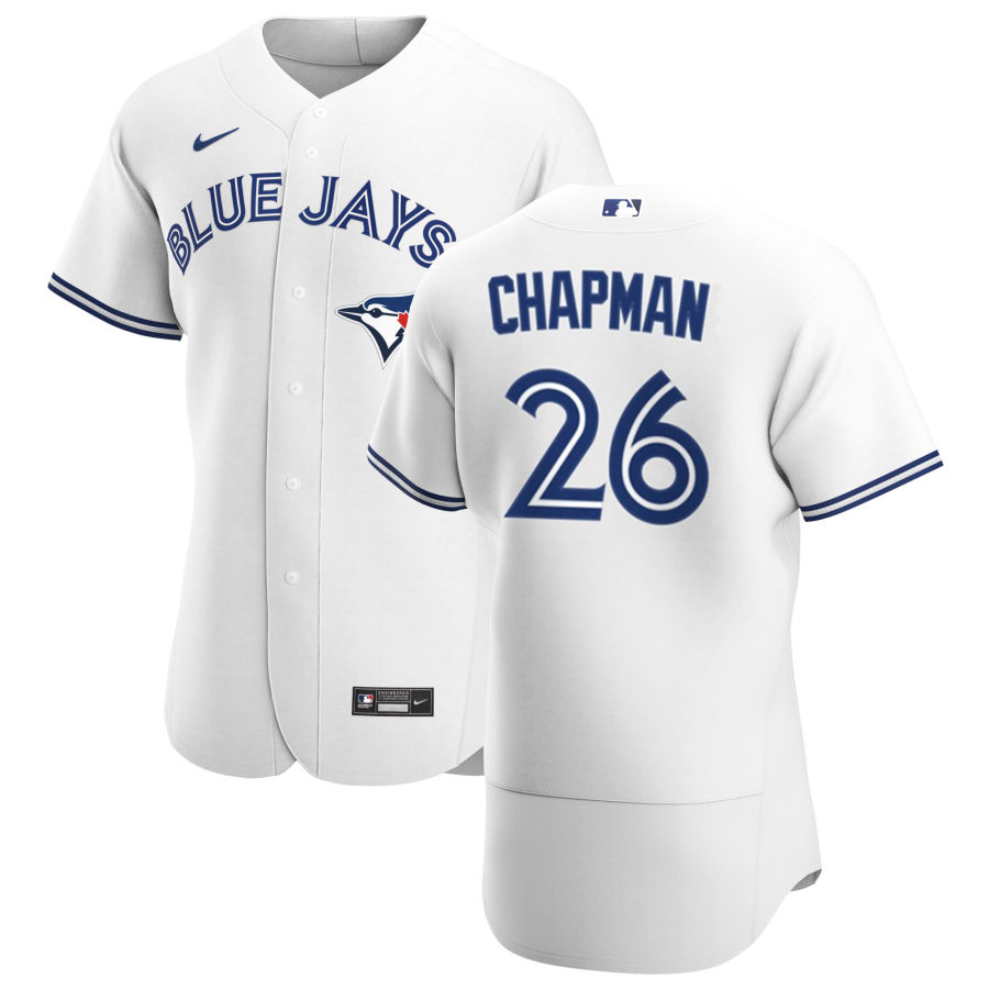 Toronto Blue Jays #26 Matt Chapman Men's Nike White Home 2020 Authentic Player MLB Jersey