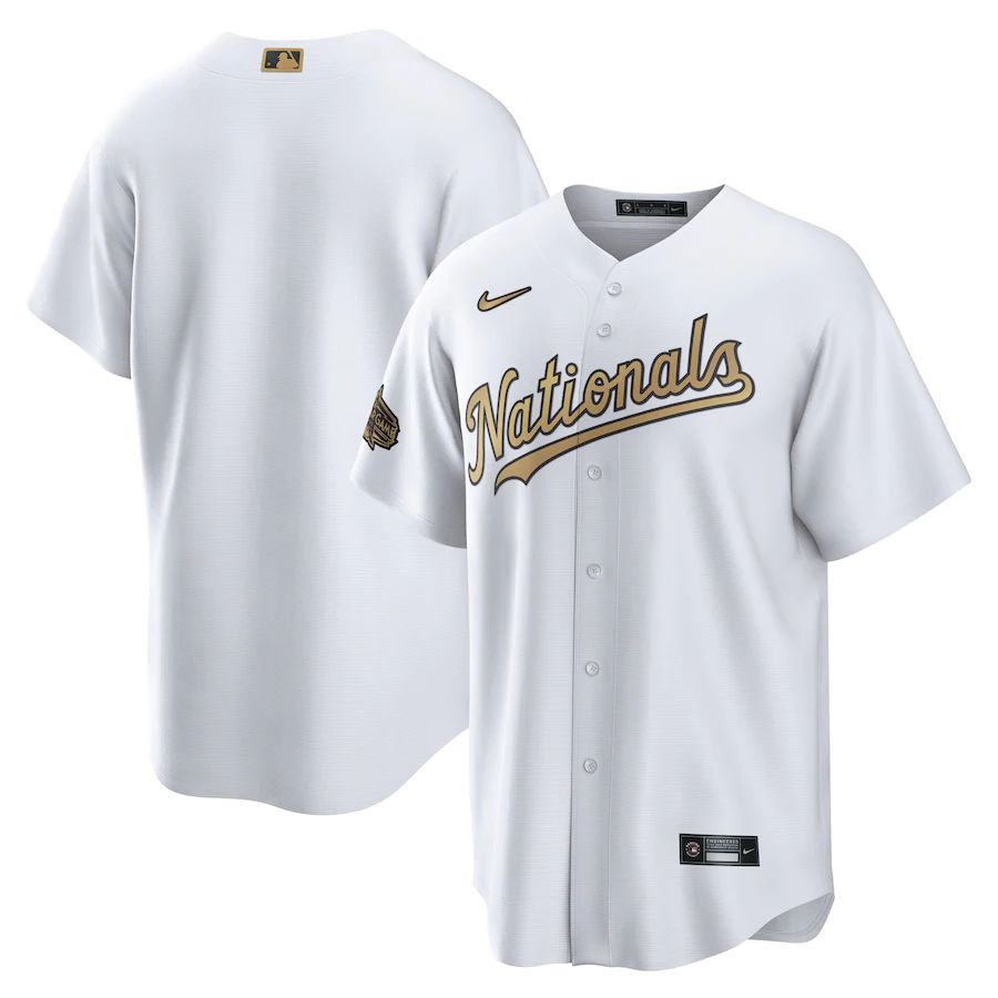 Washington Nationals Blank Men's Nike White 2022 MLB All-Star Game Replica Jersey