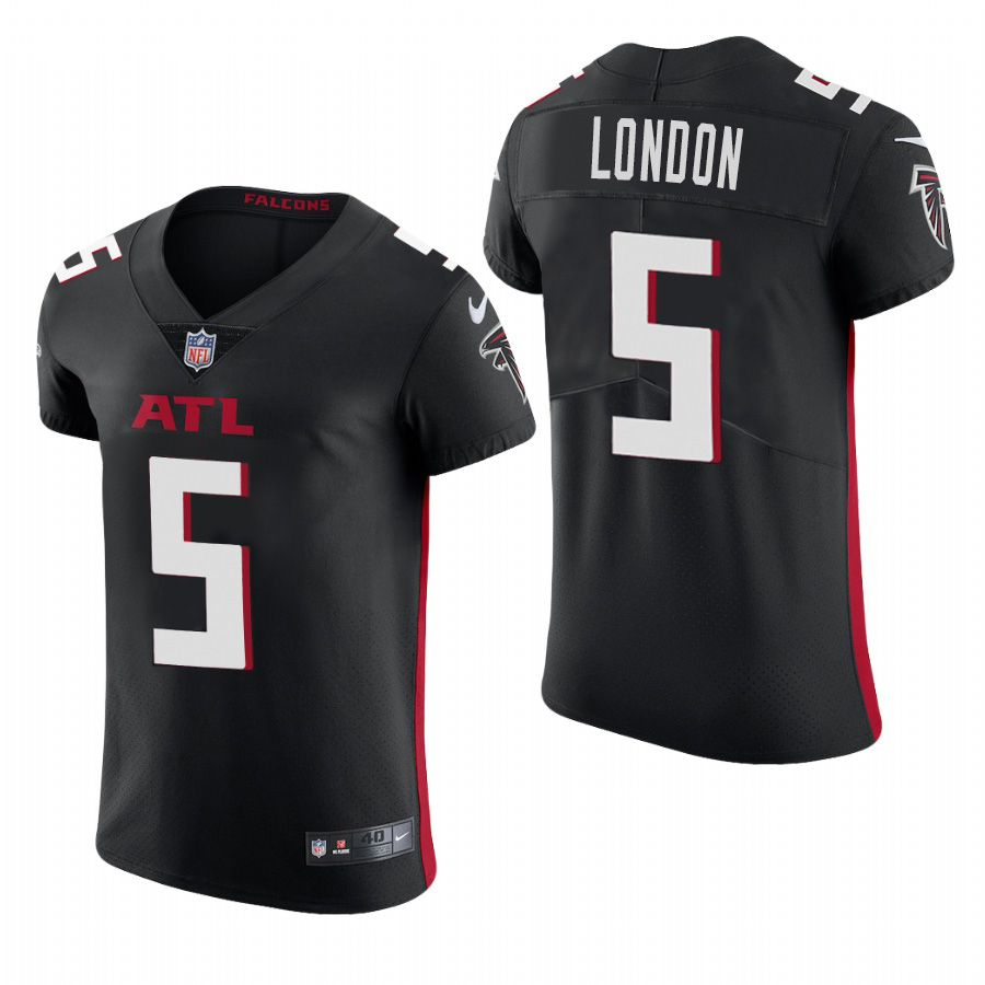 Atlanta Falcons #5 Drake London Nike Men's Black Team Color Men's Stitched NFL 2020 Vapor Untouchable Elite Jersey