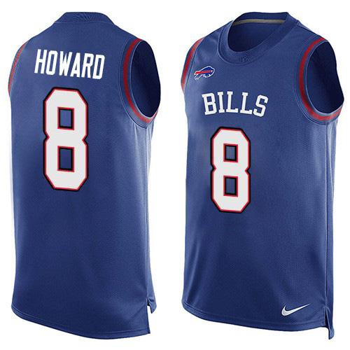 Buffalo Bills #8 O. J. Howard Royal Blue Team Color Men's Stitched NFL Limited Tank Top Jersey