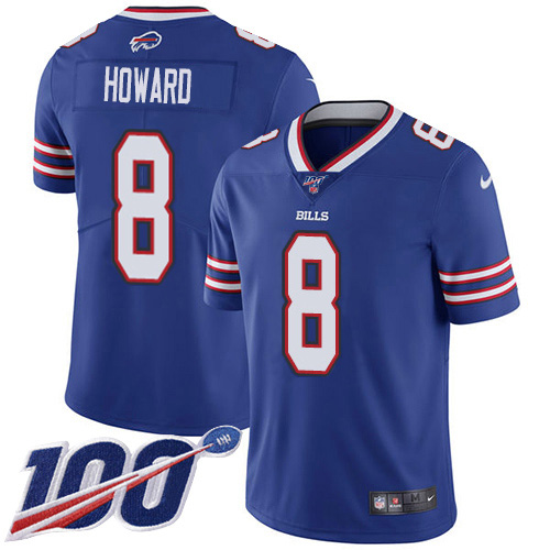 Buffalo Bills #8 O. J. Howard Royal Blue Team Color Men's Stitched NFL 100th Season Vapor Limited Jersey