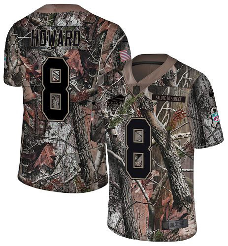 Buffalo Bills #8 O. J. Howard Camo Men's Stitched NFL Limited Rush Realtree Jersey