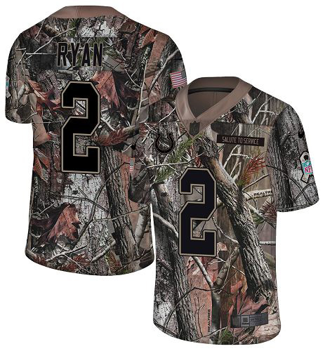 Nike Colts #2 Matt Ryan Camo Men's Stitched NFL Limited Rush Realtree Jersey