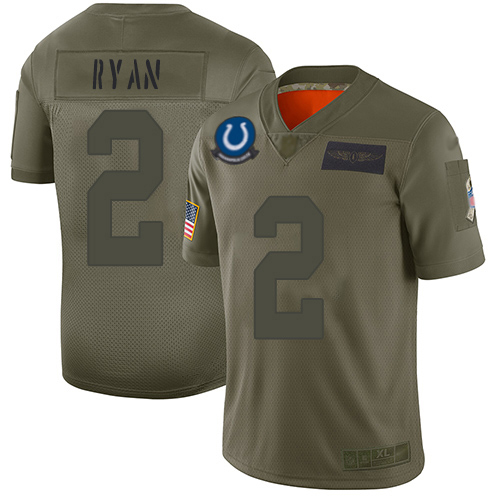 Nike Colts #2 Matt Ryan Camo Men's Stitched NFL Limited 2019 Salute To Service Jersey