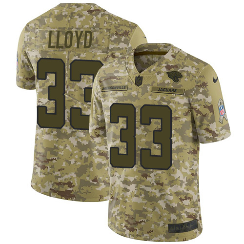 Nike Jaguars #33 Devin Lloyd Camo Men's Stitched NFL Limited 2018 Salute To Service Jersey