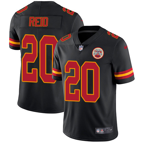 Nike Chiefs #20 Justin Reid Black Men's Stitched NFL Limited Rush Jersey