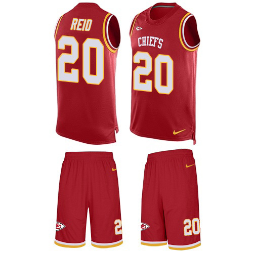 Nike Chiefs #20 Justin Reid Red Team Color Men's Stitched NFL Limited Tank Top Suit Jersey