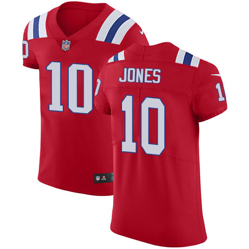 Nike Patriots #10 Mac Jones Red Alternate Men's Stitched NFL Vapor Untouchable Elite Jersey